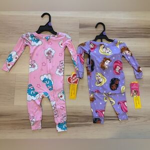 NWT toddler girl pajamas size 12 M